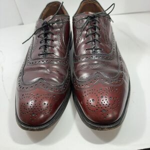 Allen Edmonds McAllister Wingtip Oxford Dress Shoe Sz 11 C Burgundy Leather 6275